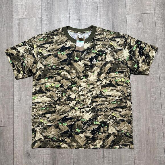 Nike ACG Dri-FIT Leafcutter Camo Loose Fit ShirtOlive HJ0794-222 XL Men